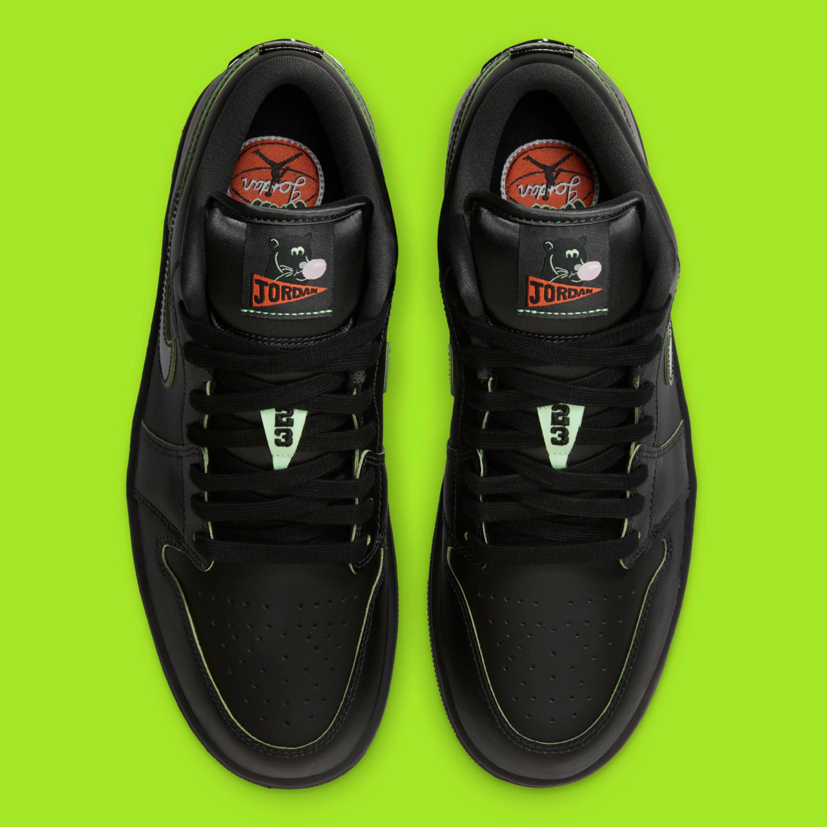 Air Jordan 1 Low Black Cat Mascot 9
