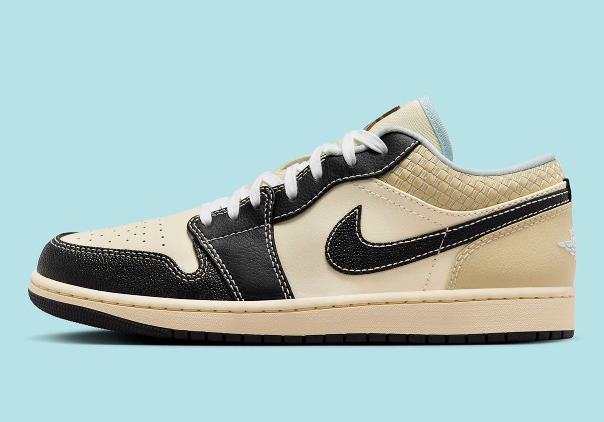 Air Jordan 1 Low Se Coconut Milk Black Muslin Team Gold Glacier Blue Hq3437 101 9