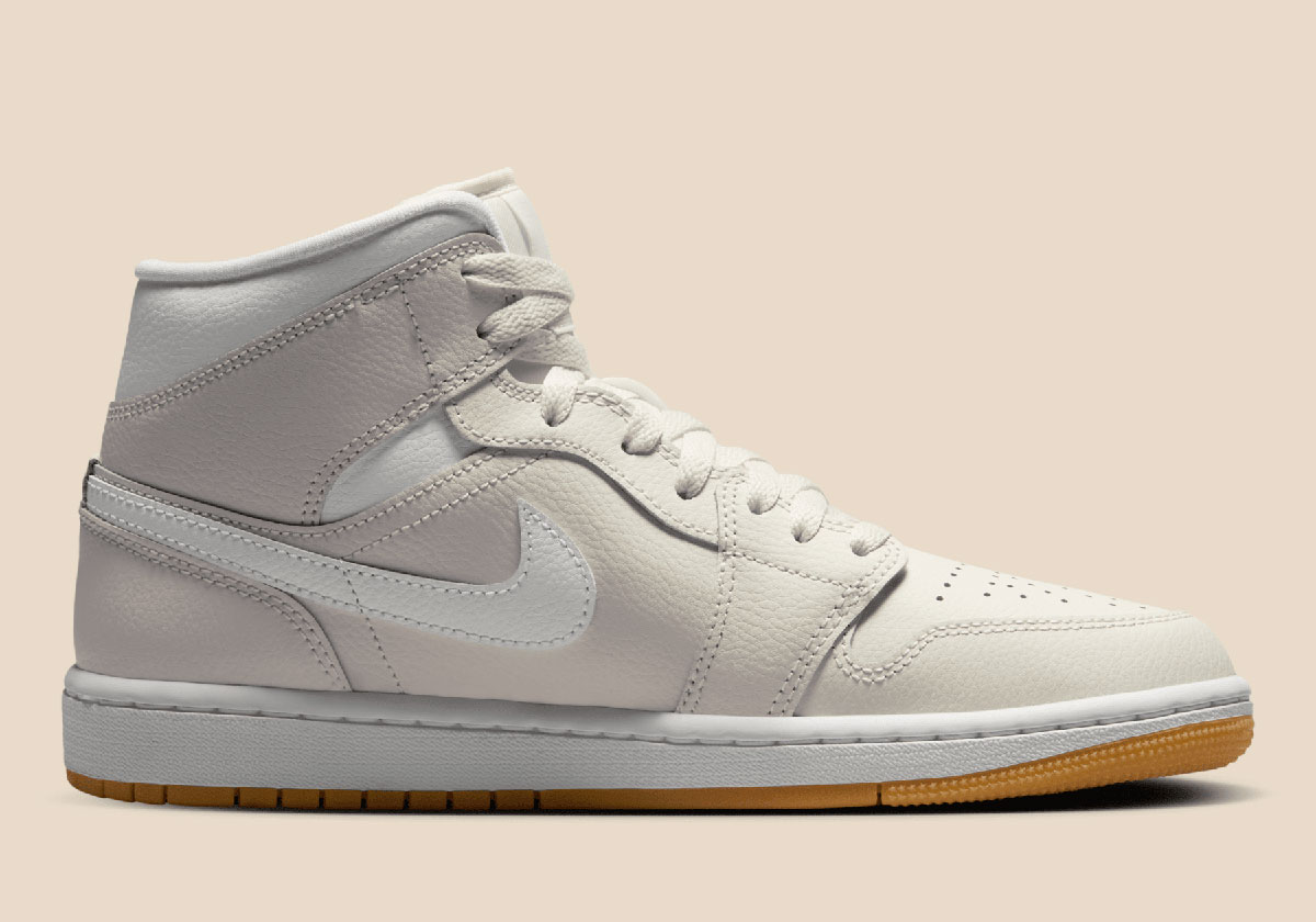 Air Jordan 1 Mid Light Bone White Gum Yellow Bq6472 021 7