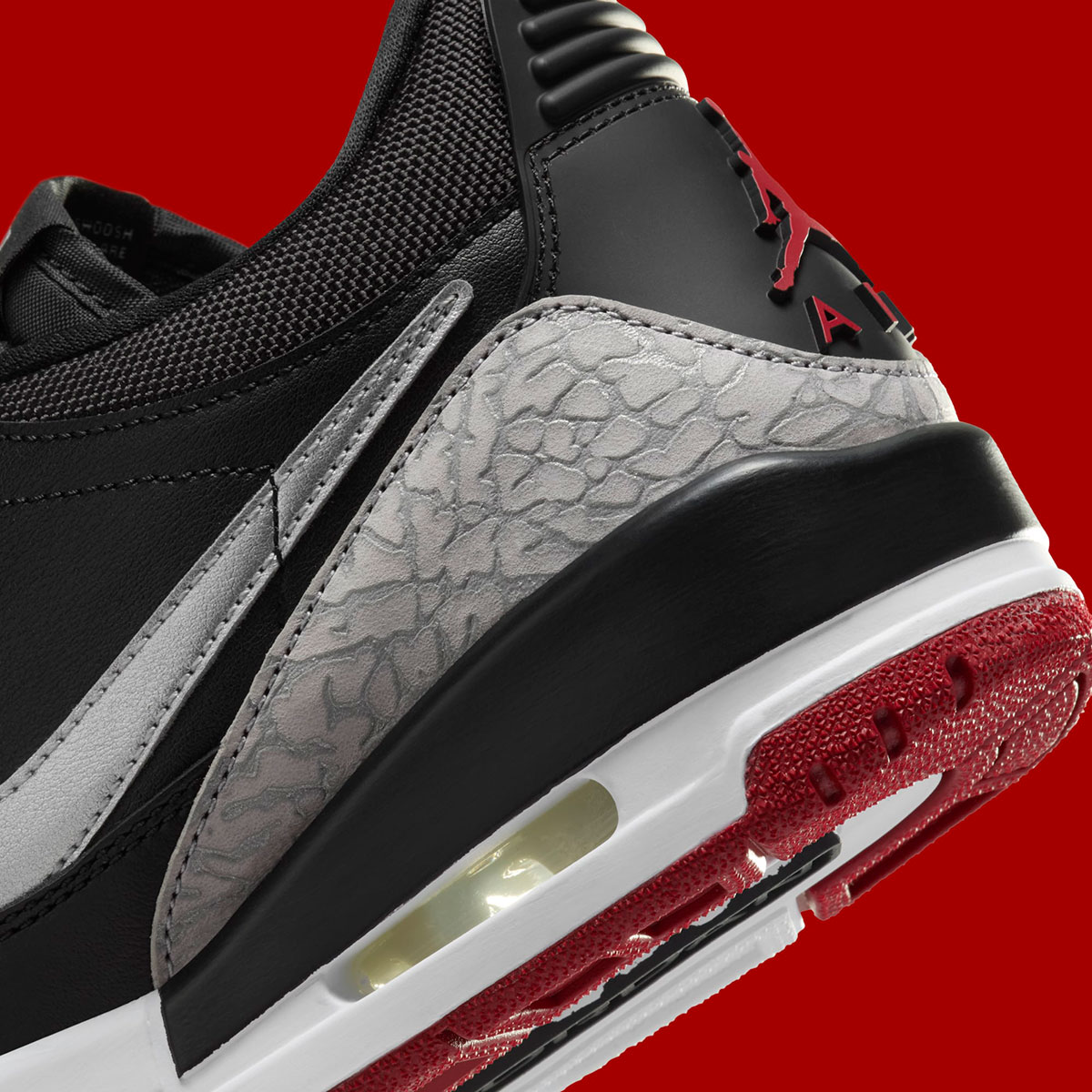 Jordan Legacy 312 Black Gym Red Cement Grey Metallic Silver Fq7827 006 3