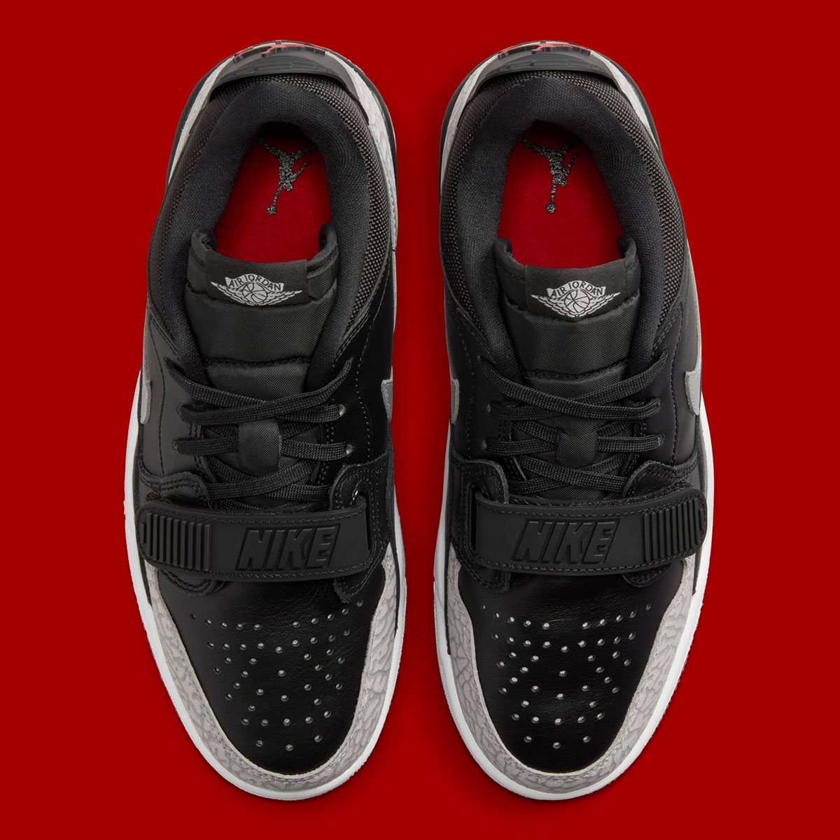 Jordan Legacy 312 Black Gym Red Cement Grey Metallic Silver Fq7827 006 5