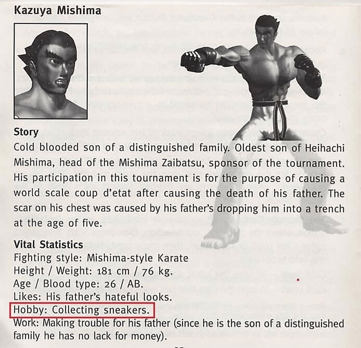 Kazuya Mishima Tekken Nike