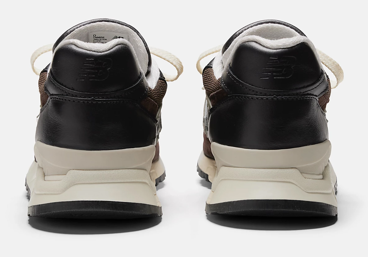 New Balance 998 Made In Usa Black Sea Salt Brown U998re 3