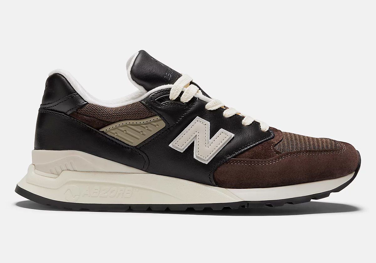 New Balance 998 Made In Usa Black Sea Salt Brown U998re 7