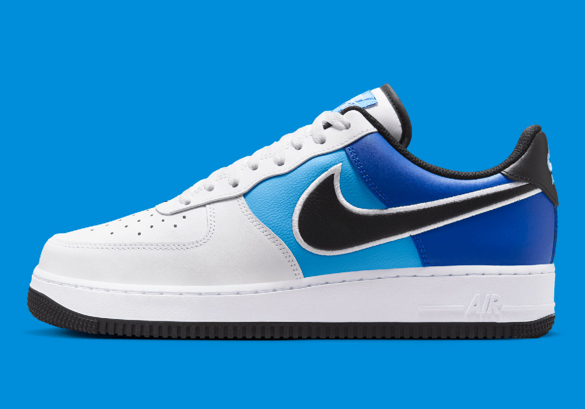 Nike Air Force 1 Low White Baltic Blue Royal Basketball Hangtag 1