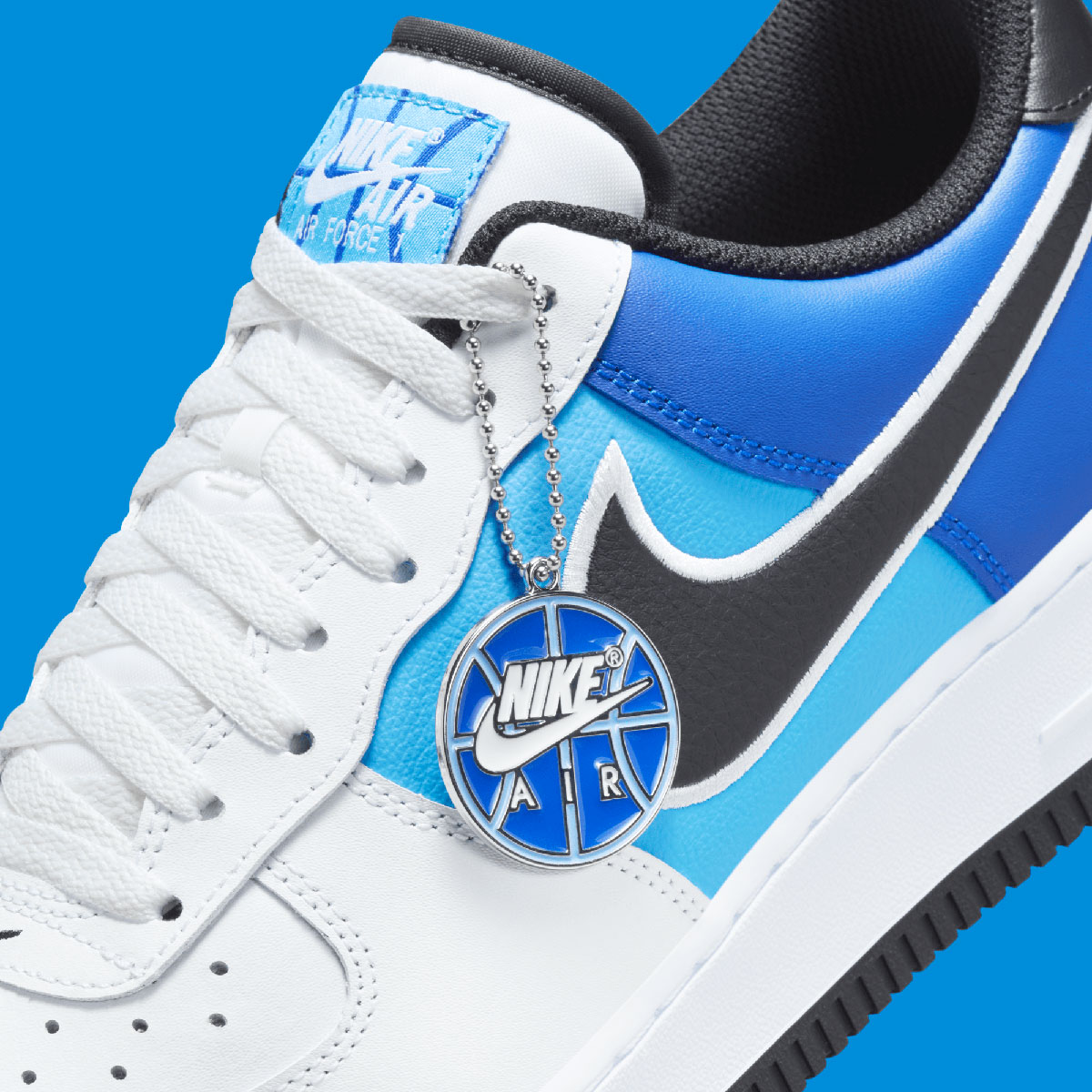 Nike Air Force 1 Low White Baltic Blue Royal Basketball Hangtag 8