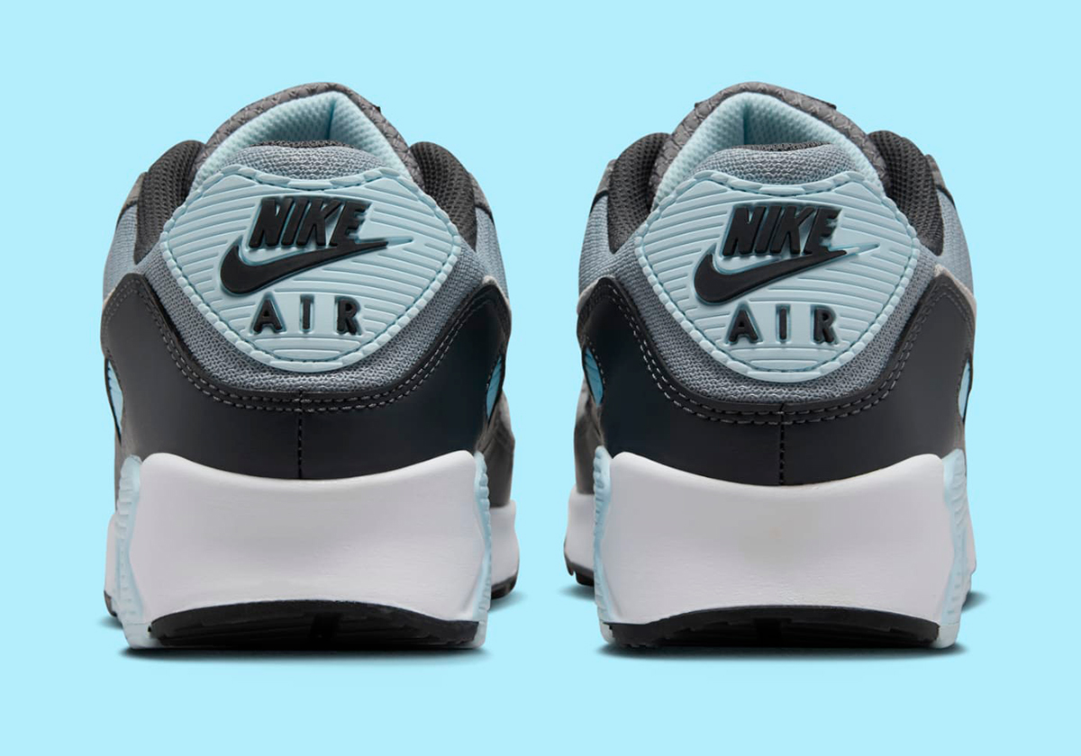 Nike Air Max 90 Grey Black Glacier Blue Dm0029 009 4