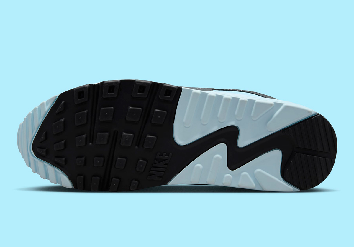 Nike Air Max 90 Grey Black Glacier Blue Dm0029 009 8