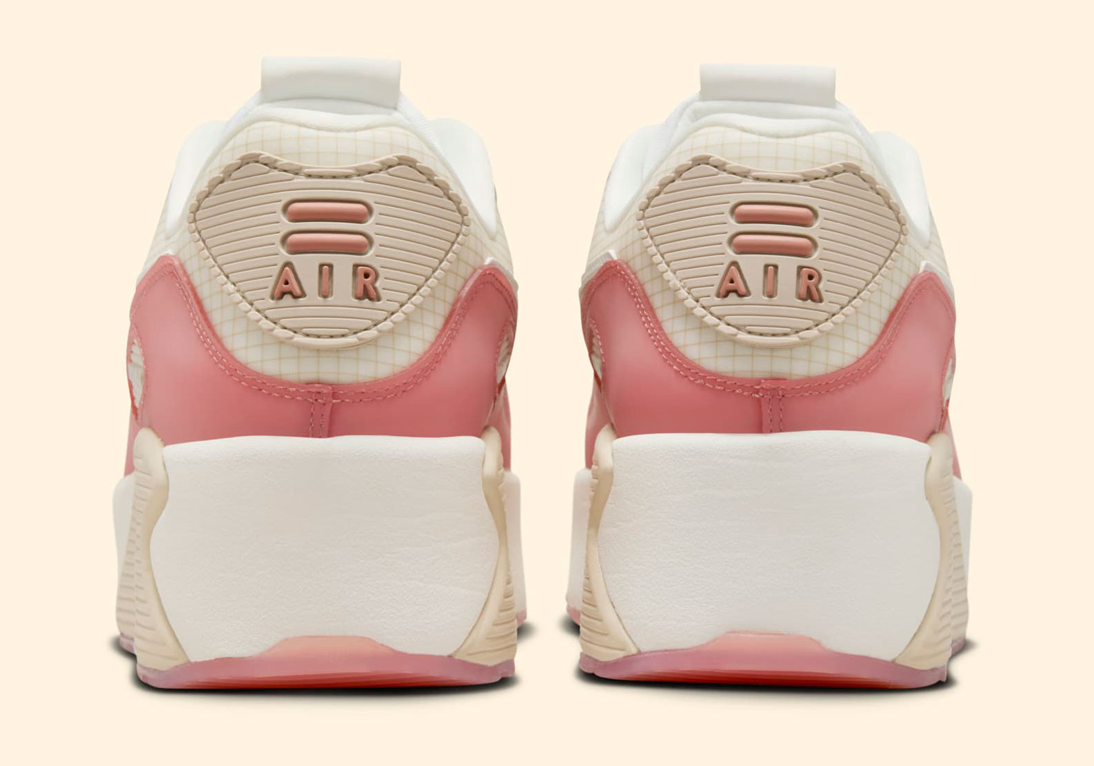 Nike Air Max 90 Lv8 Sail Red Stardust Summit White Hf0782 101 3