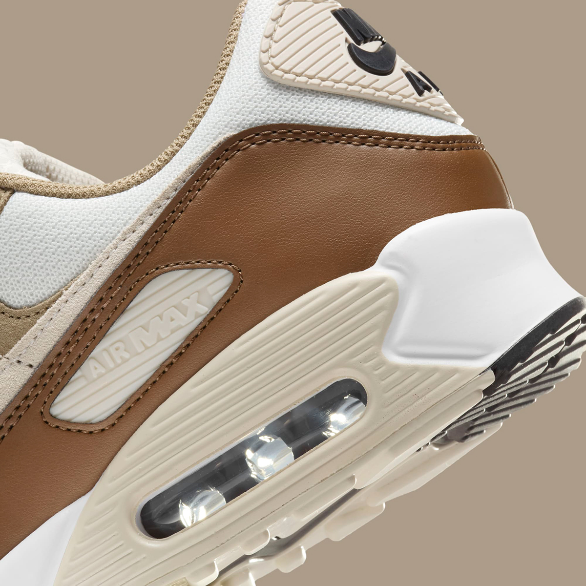 Nike Air Max 90 White Light British Tan Brown Dm0029 109 5