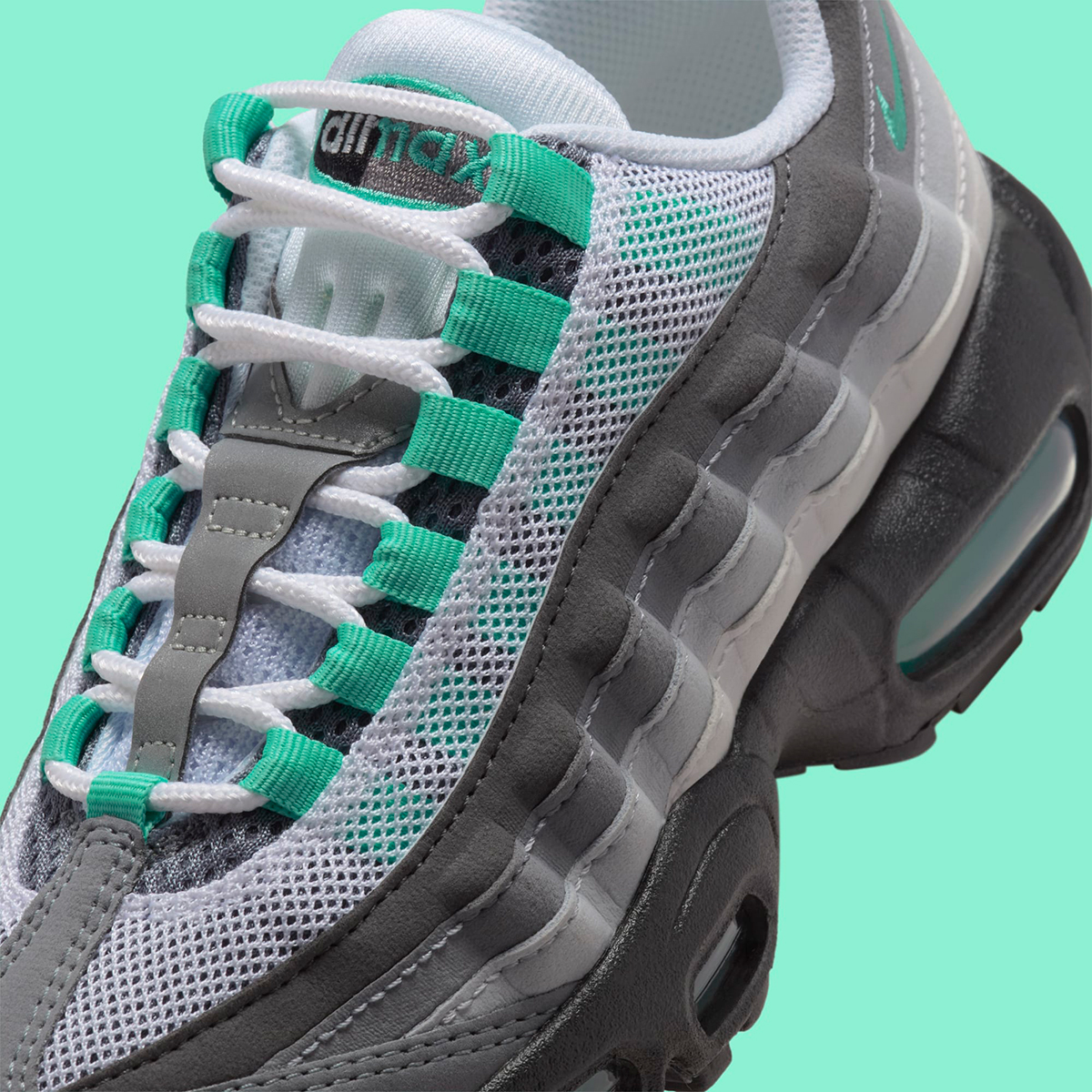 Nike Air Max 95 Gs Grey Gradient Mint Green 2