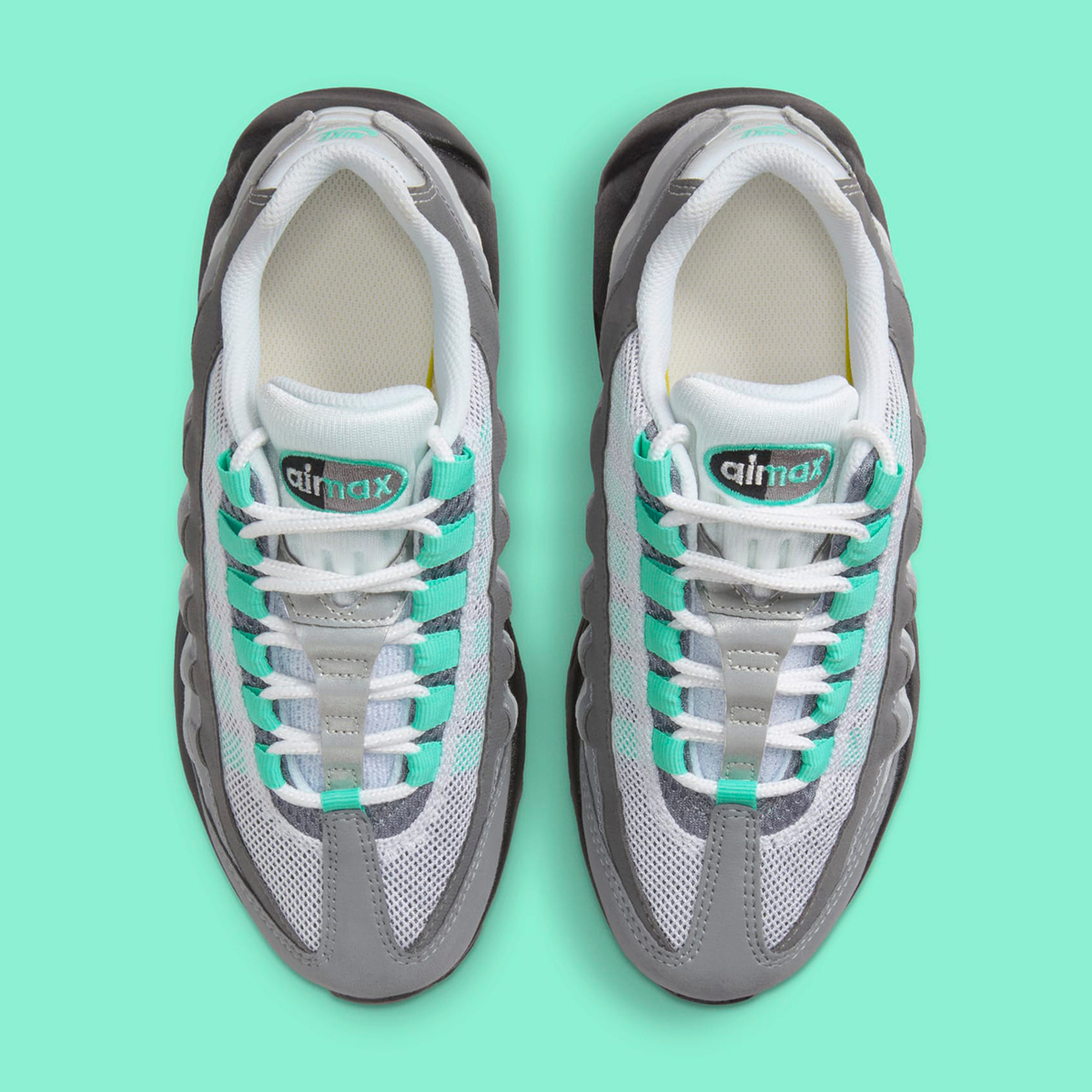 Nike Air Max 95 Gs Grey Gradient Mint Green 6