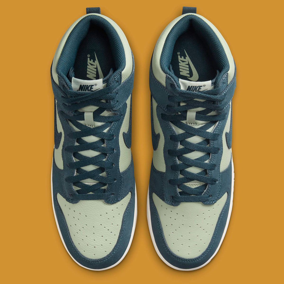 Nike Dunk High Jade Horizon Phantom Gum Yellow Armory Navy Fz4739 300 5