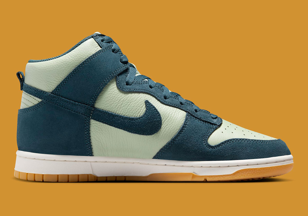 Nike Dunk High Jade Horizon Phantom Gum Yellow Armory Navy Fz4739 300 6