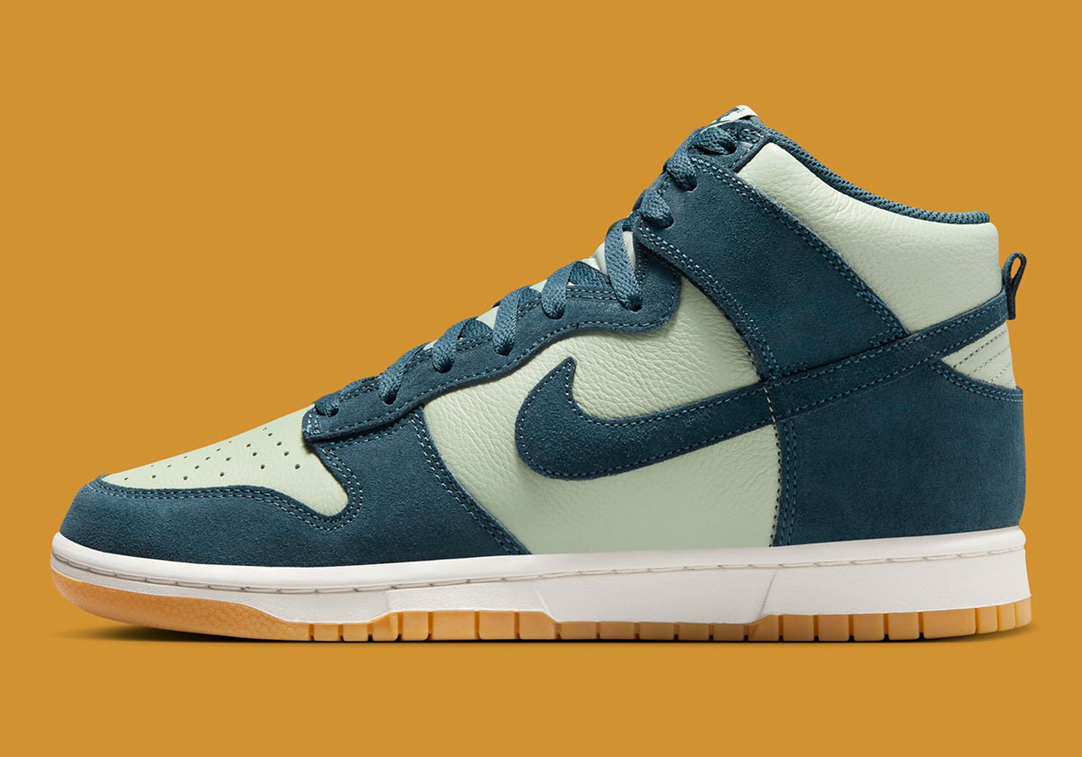 Nike Dunk High Jade Horizon Phantom Gum Yellow Armory Navy Fz4739 300 8