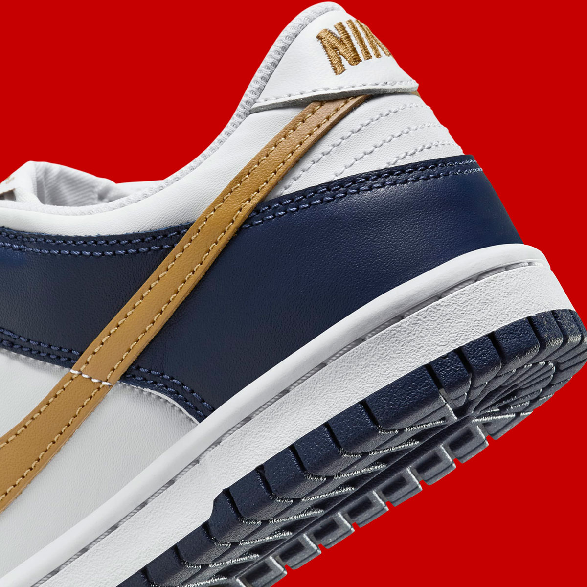 Nike Dunk Low White Midnight Navy Wheat Fb9109 111 6