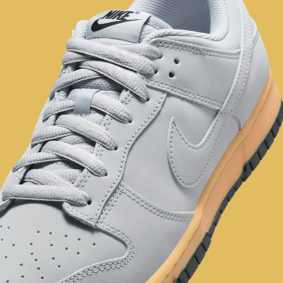 Nike Dunk Low Wolf Grey Gum Yellow Black Hq1932 001 2