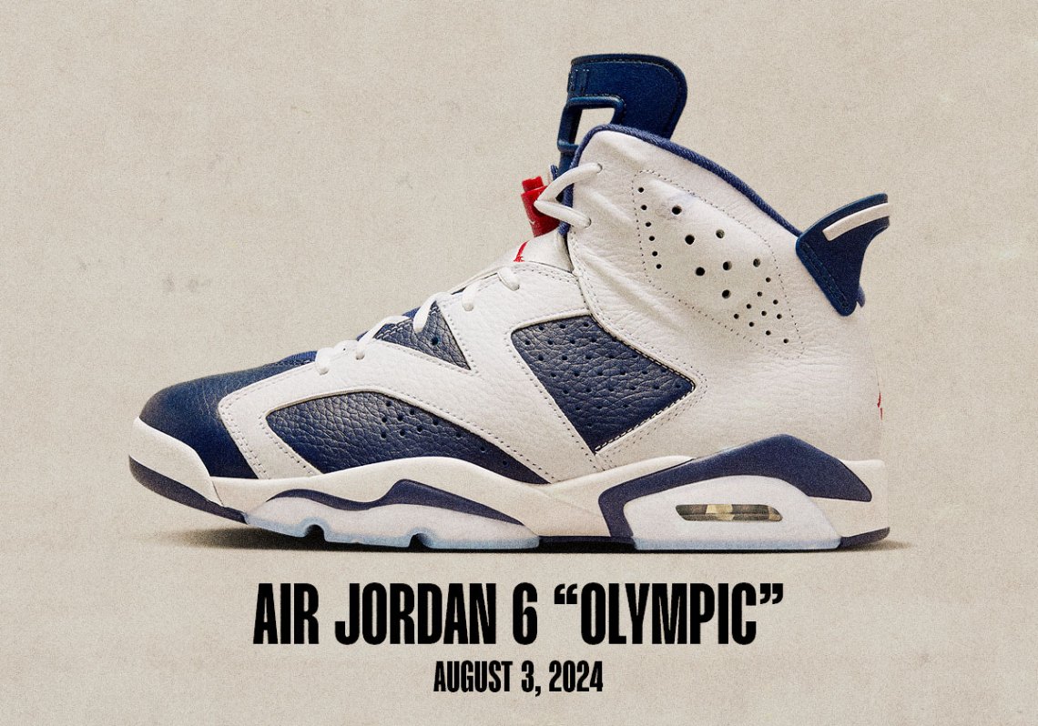 Sneaker Releases July 28 August 3 2024 Jordan 6 Olympic