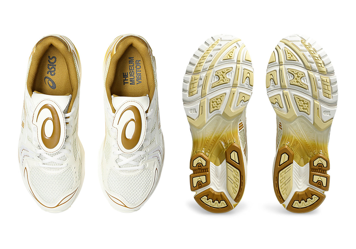 The Museum Visitor Asics Gel Kayano 14 White Gold 1203a528 100 6