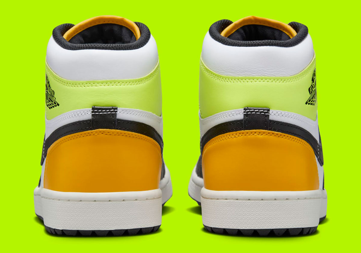Air Jordan 1 High Golf Black White Volt University Gold Dq0660 105 2