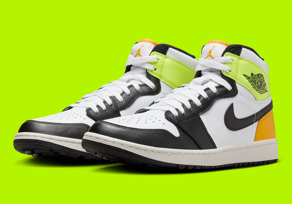 Air Jordan 1 High Golf Black White Volt University Gold Dq0660 105 5