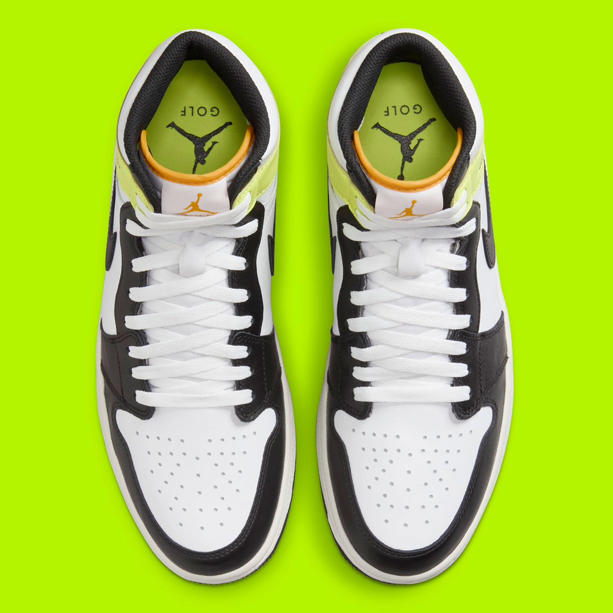 Air Jordan 1 High Golf Black White Volt University Gold Dq0660 105 6