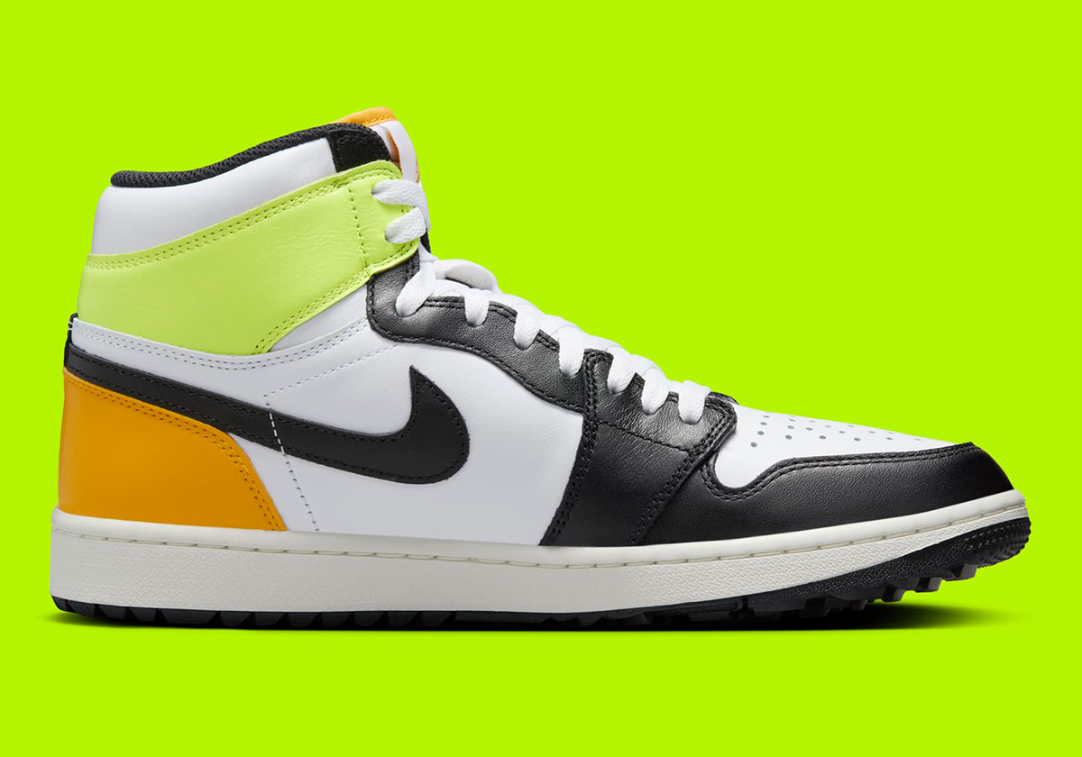 Air Jordan 1 High Golf Black White Volt University Gold Dq0660 105 7
