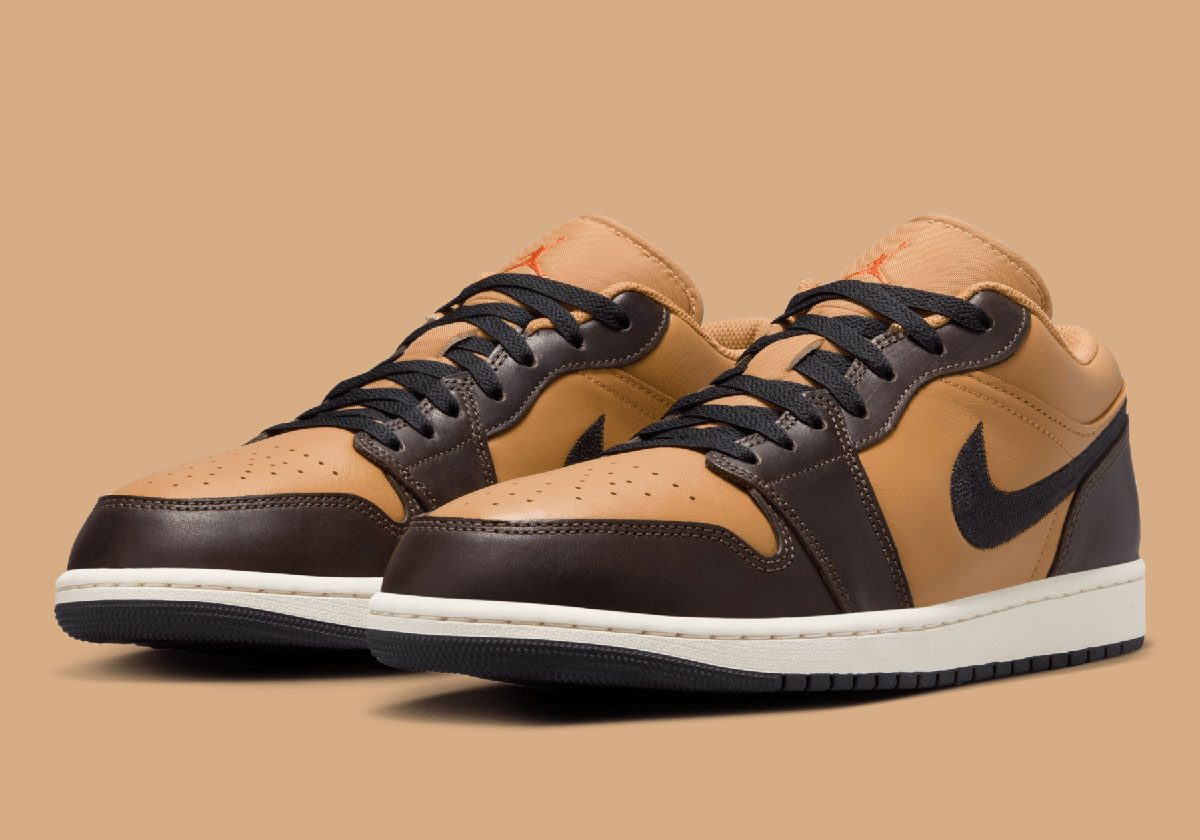 An Office-Ready Air Jordan 1 Low "Flax" Arrives Fall 2024