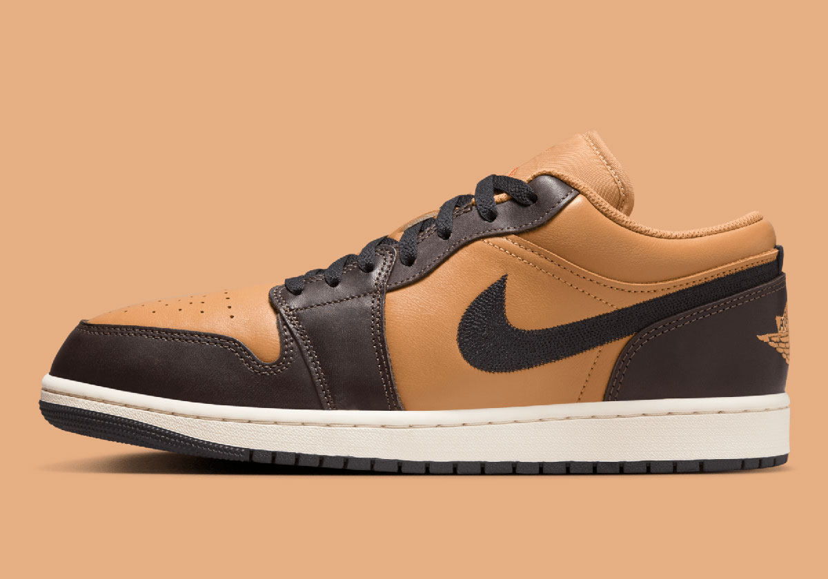 Air Jordan 1 Low Flax Baroque Brown Vintage Coral Hq3603 201 3