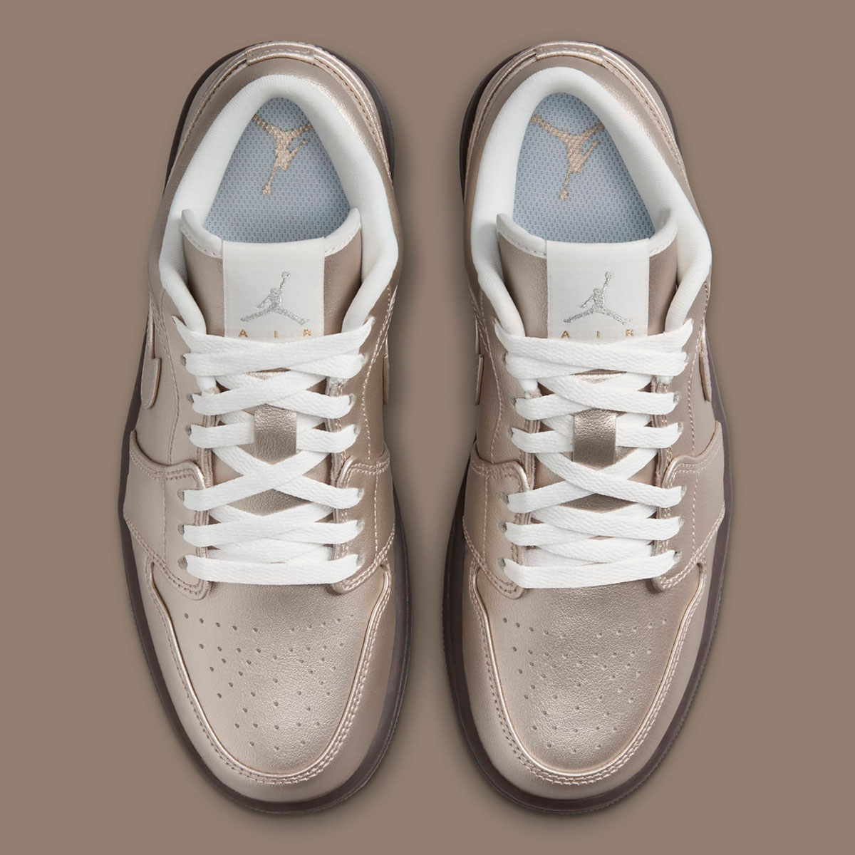 Air Jordan 1 Low Se Metallic Zinc Summit White Velvet Brown Hq3529 099 3