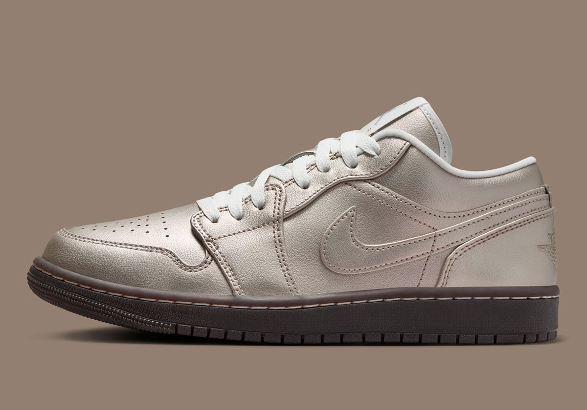 Air Jordan 1 Low Se Metallic Zinc Summit White Velvet Brown Hq3529 099 5