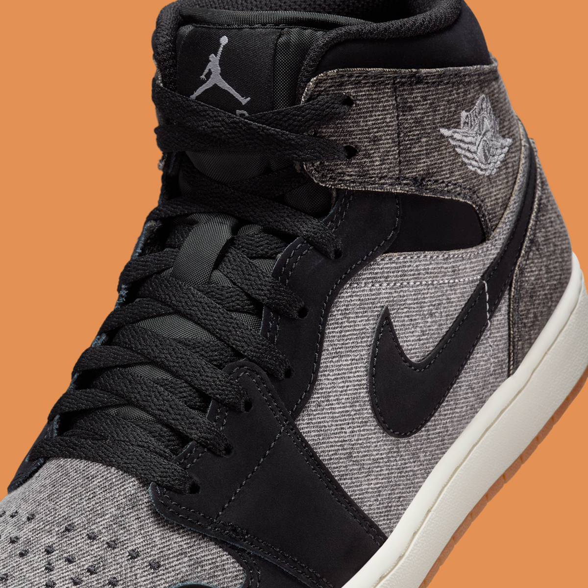 Air Jordan 1 Mid Black Denim Gum Brown Hj4363 001 2