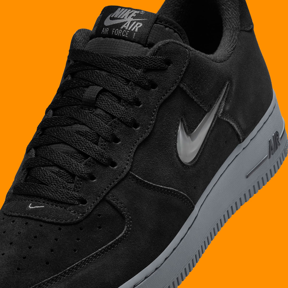 Nike Air Force 1 Low Jewel Black Cool Grey Hq3827 002 4