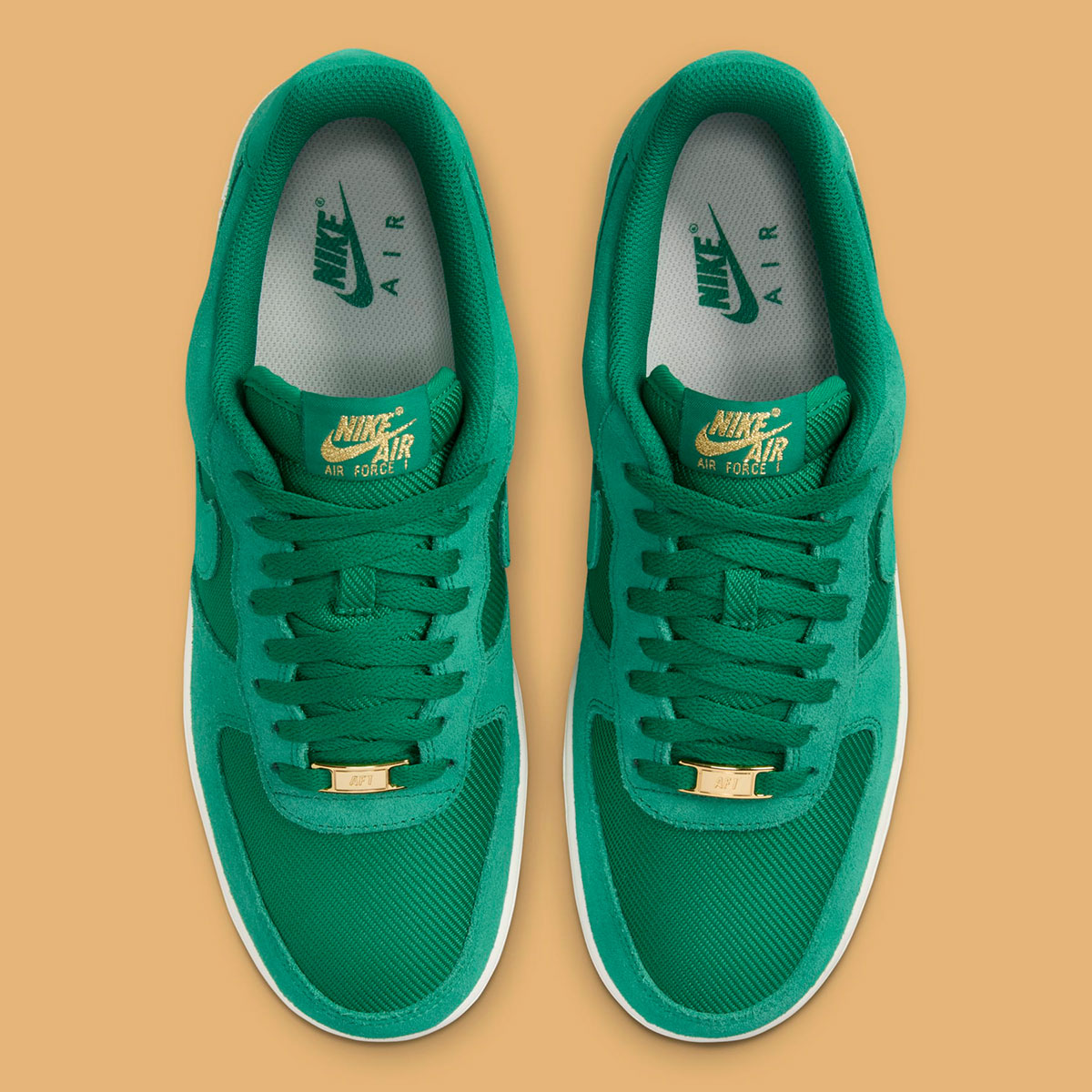 Nike Air Force 1 Low Malachite Pale Ivory Metallic Gold Fz5222 300 4