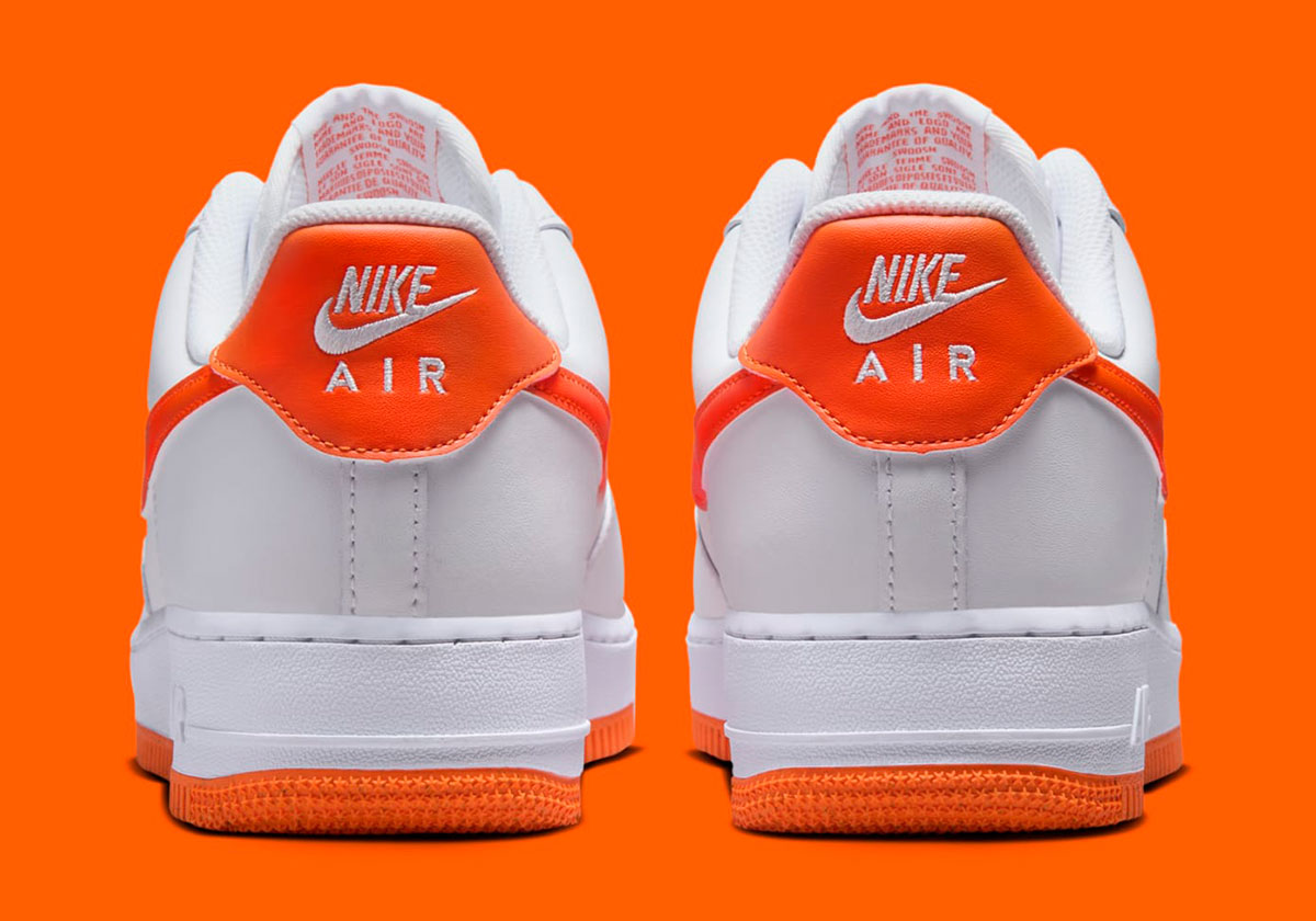 Nike Air Force 1 Low White Safety Orange Fj4146 109 3