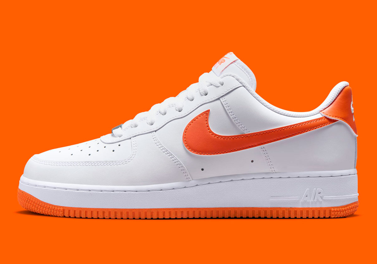 Nike Air Force 1 Low White Safety Orange Fj4146 109 8