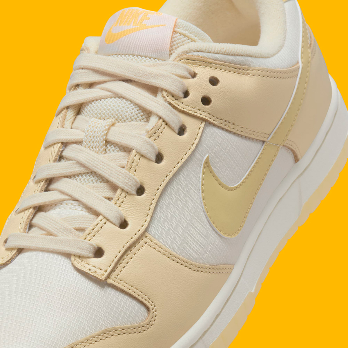 Nike Dunk Low Muslin Pale Ivory Laser Orange Team Gold Fz2552 100 8