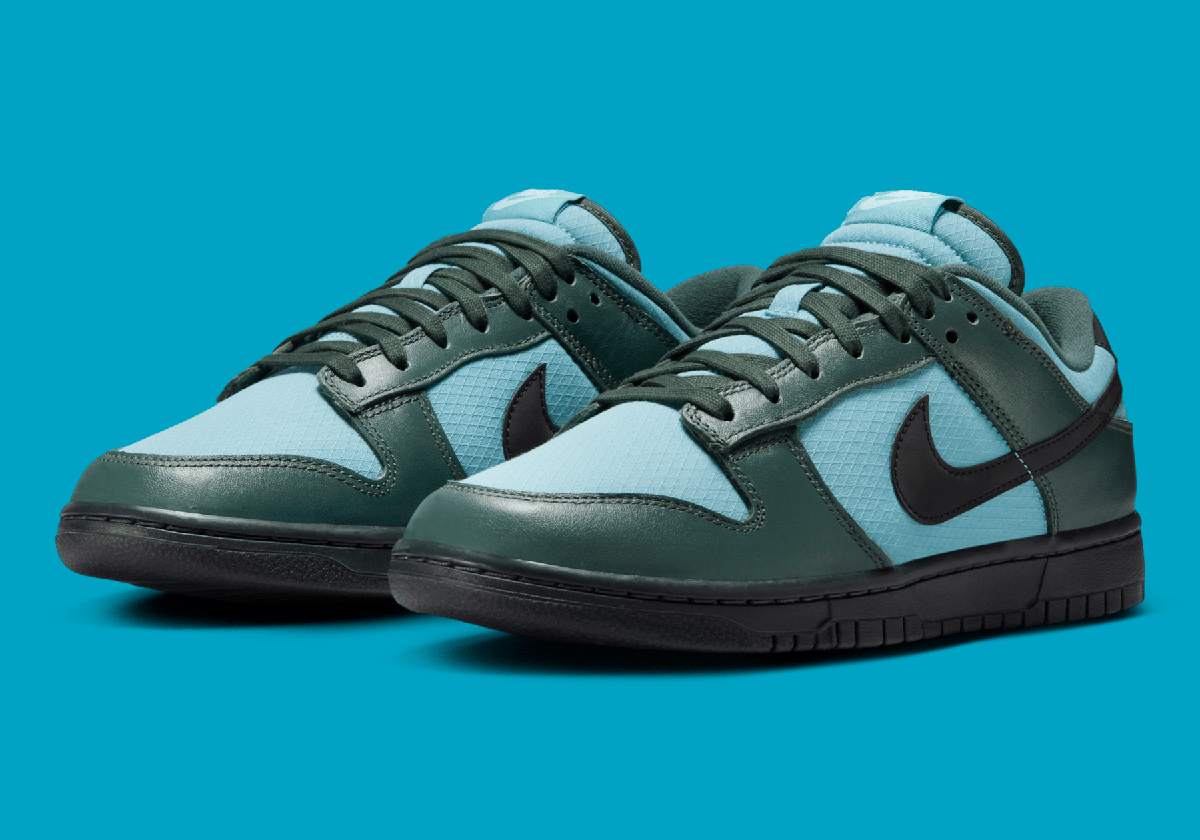 Nike Dunk Low Vintage Green Denim Turquoise Anthracite Fz3052 300 1
