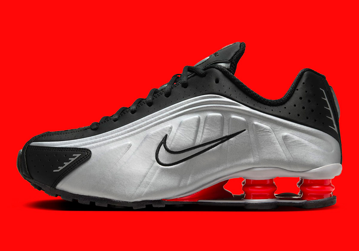 Nike Shox R4 Black Metallic Silver Max Orange Bv1111 008 Release Date 8