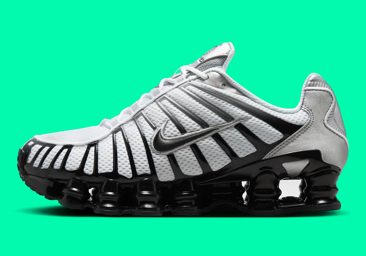 Nike Shox Tl Metallic Silver White Wolf Grey Black Hq4049 001 4