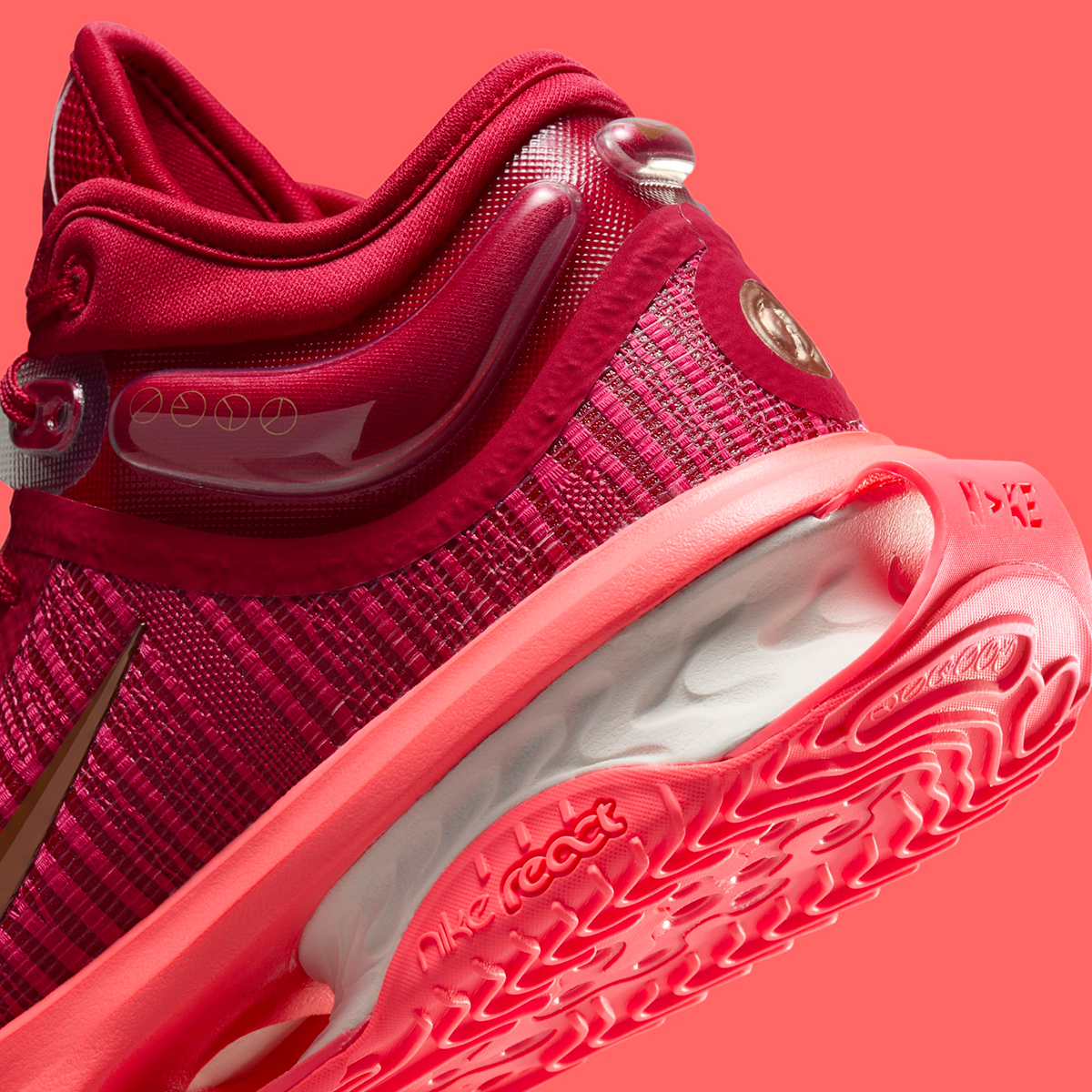 Nike Zoom Gt Jump 2 Mystic Hibiscus Hot Punch Gym Red Metallic Red Bronze Dj9431 603 2