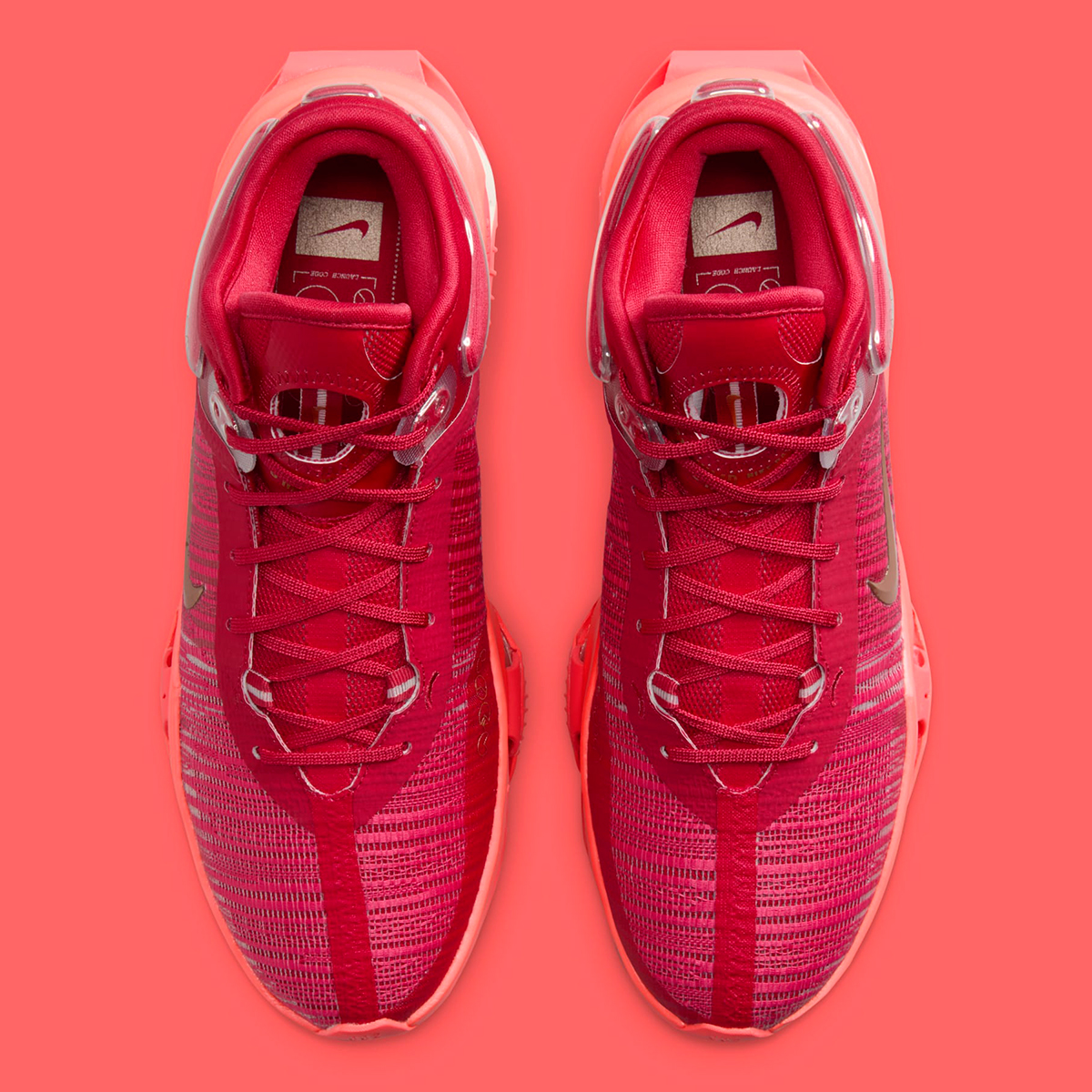 Nike Zoom Gt Jump 2 Mystic Hibiscus Hot Punch Gym Red Metallic Red Bronze Dj9431 603 4
