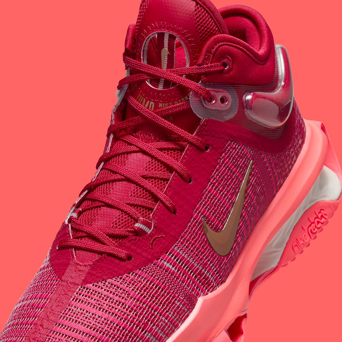 Nike Zoom Gt Jump 2 Mystic Hibiscus Hot Punch Gym Red Metallic Red Bronze Dj9431 603 5