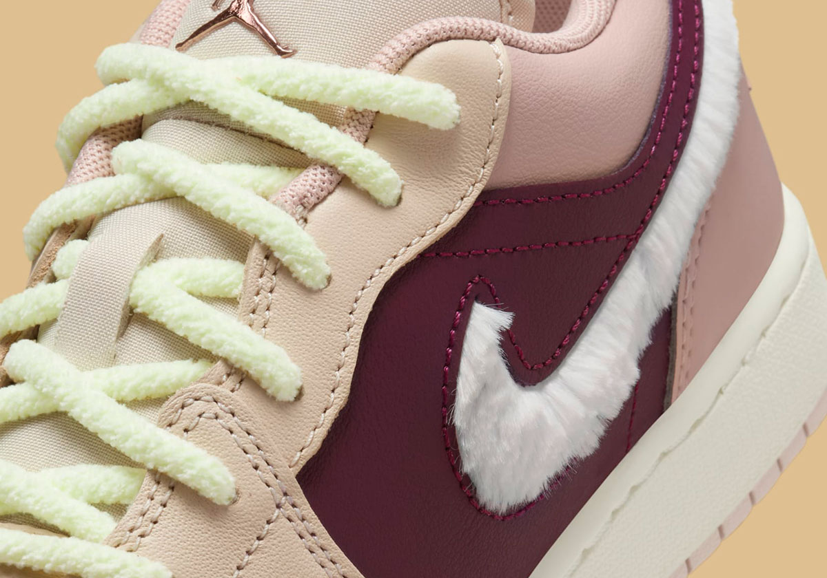 The Air Jordan 1 Low "Fur Swoosh" Is Available Now