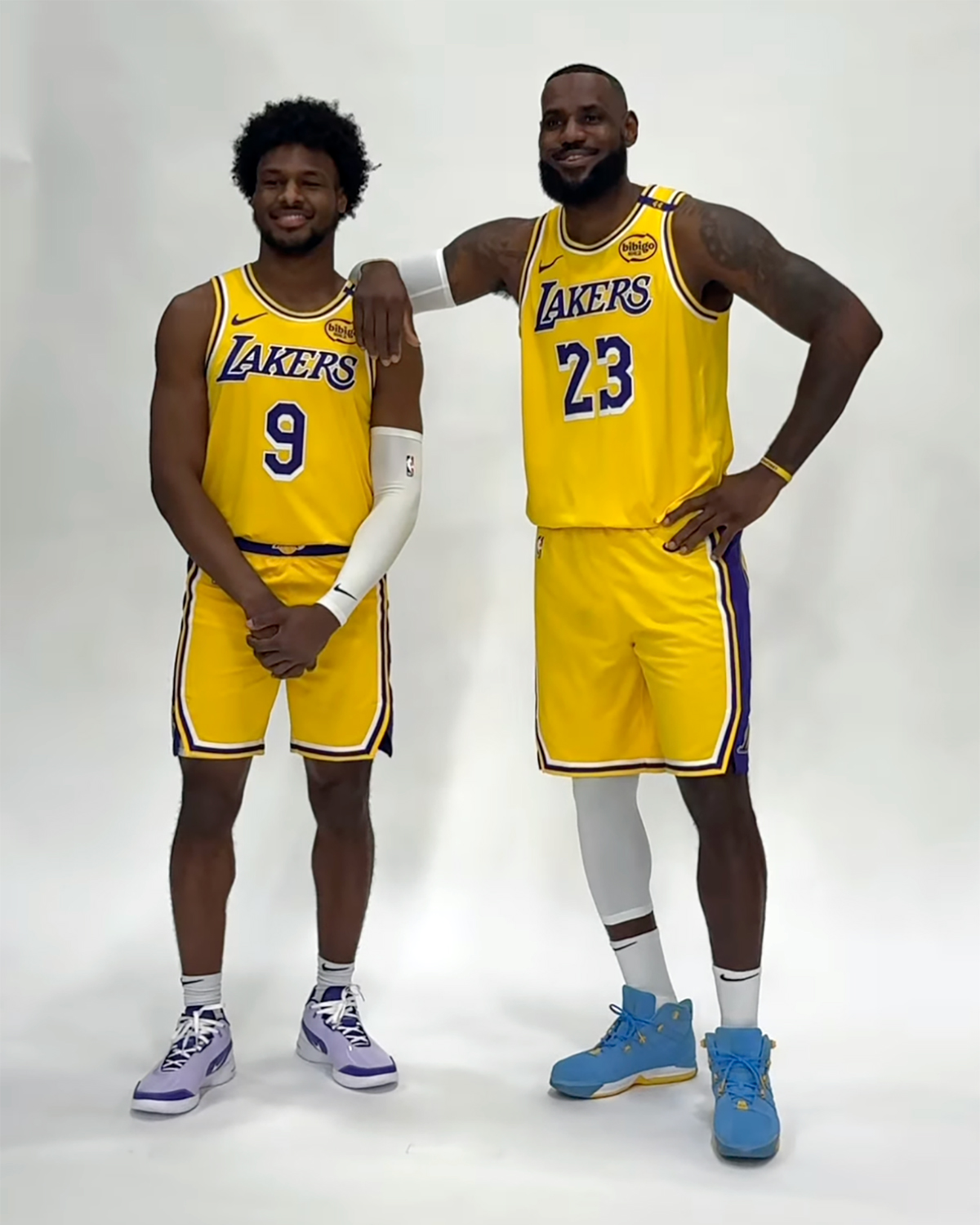 Lebron James Bronny James Nba Media Day 2024 1