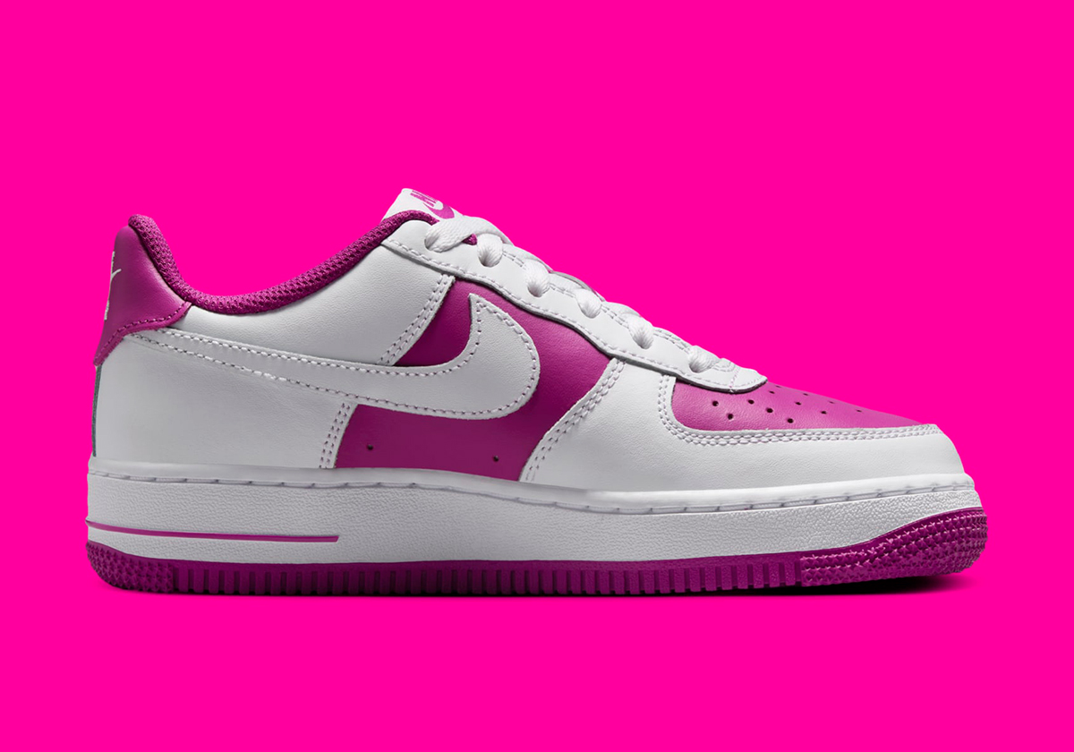Nike Air Force 1 Low Gs White Hot Fuchsia Hv0938 100 1