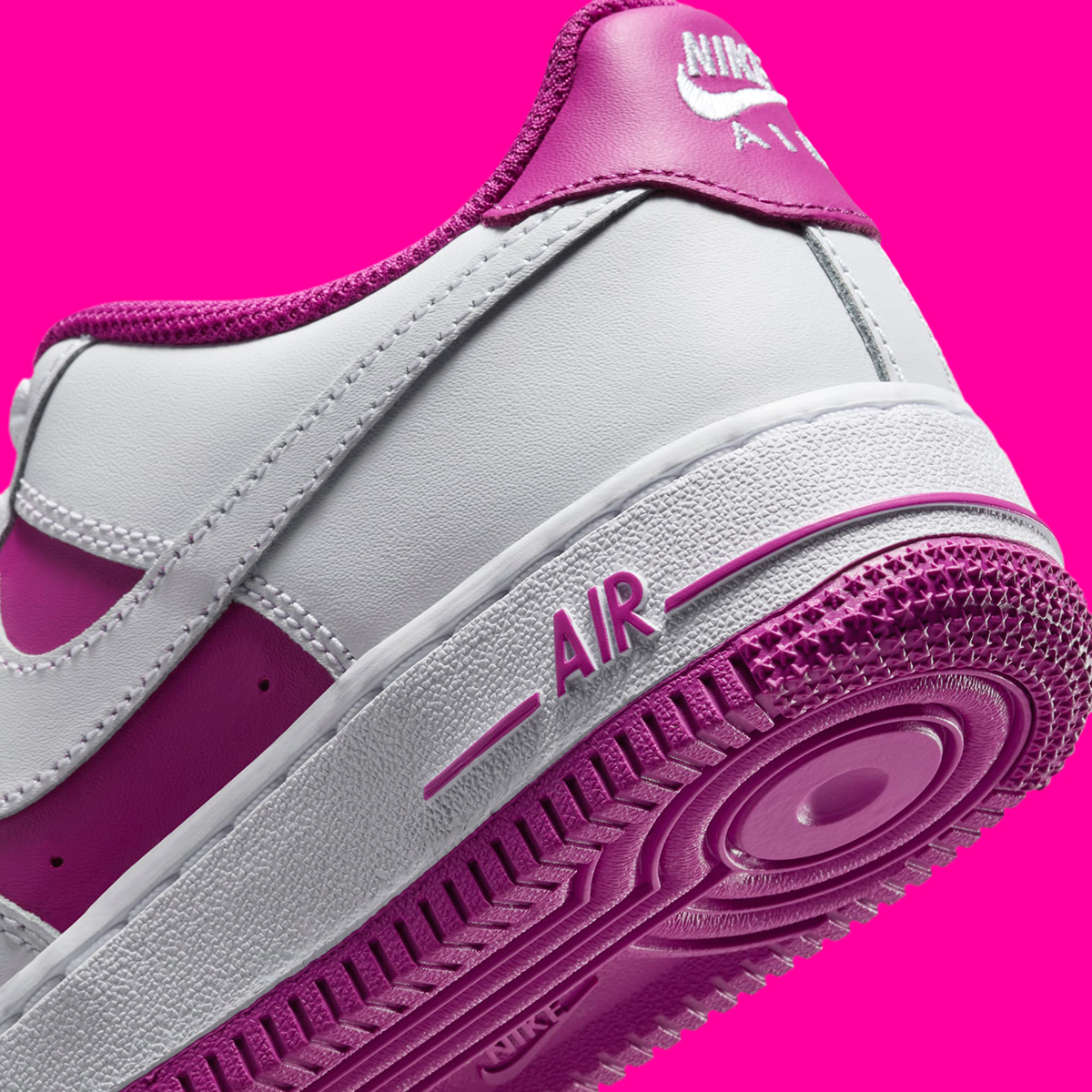 Nike Air Force 1 Low Gs White Hot Fuchsia Hv0938 100 2