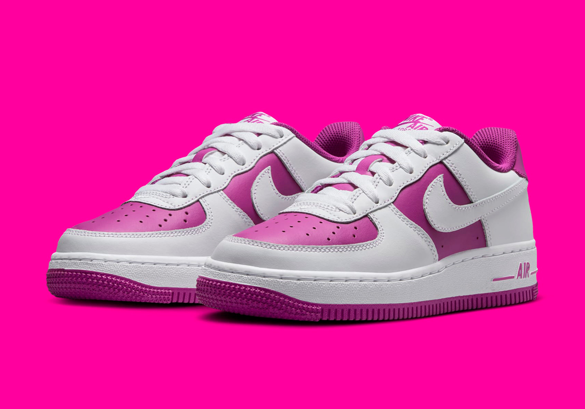 Nike Air Force 1 Low Gs White Hot Fuchsia Hv0938 100 5