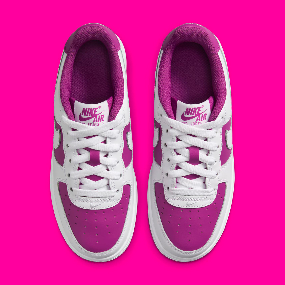 Nike Air Force 1 Low Gs White Hot Fuchsia Hv0938 100 6