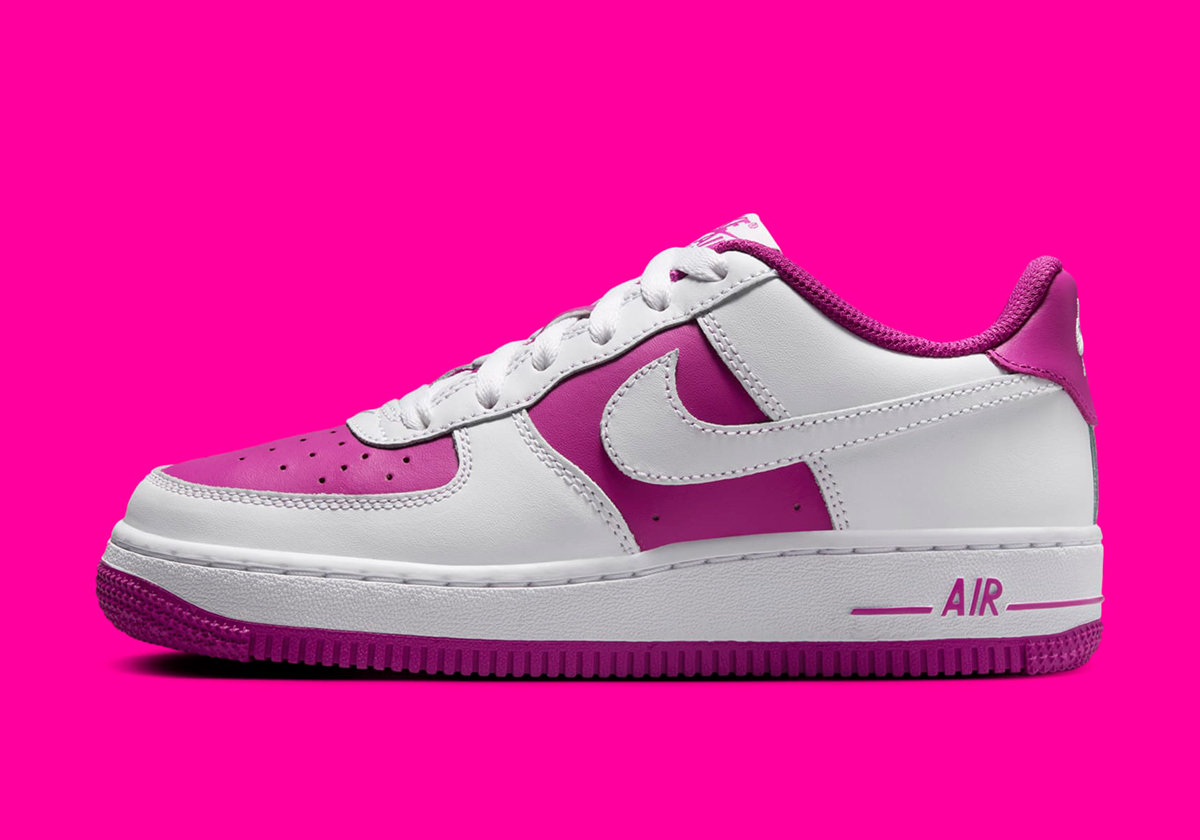 Nike Air Force 1 Low Gs White Hot Fuchsia Hv0938 100 9